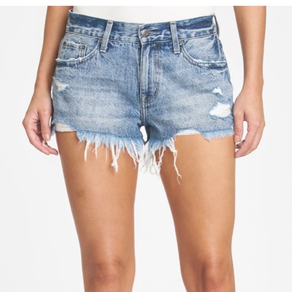 Pistola Denim Distressed Shorts 🌿